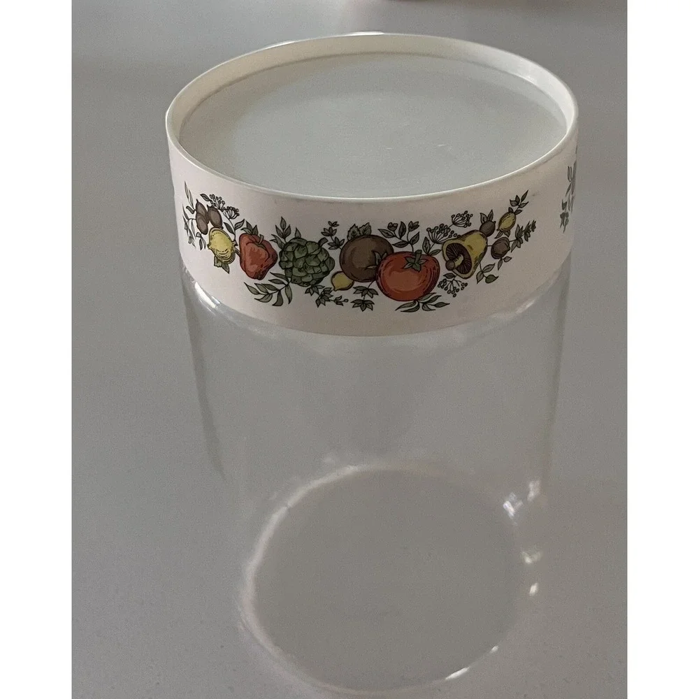 1970s Vintage Pyrex Container &‎ Lid Spice Of Life Storage Container